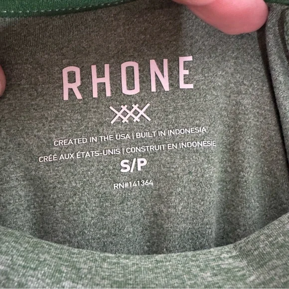 Rhone Reign Midweight Performance Hoodie Green Men’s Small Athleisure